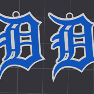 Detroit D ear rings